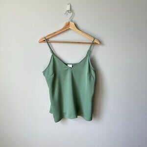 a new day sage green flowy tank top